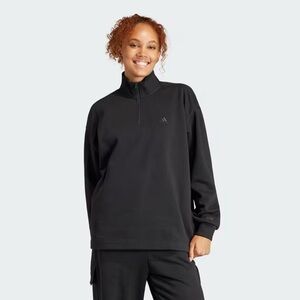 Adidas | All SZN Black Fleece Quarter-Zip Sweatshirt